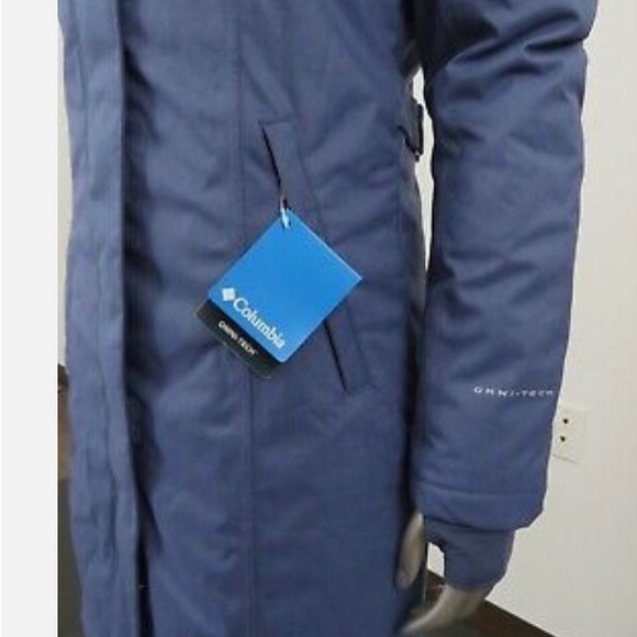 Womens Columbia Flurry Run Down Insulated Winter Parka Hooded Jacket - Nocturnal - Picture 5 of 10